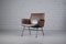 Vintage Lounge Chair in Brown Leather, 1950s, Image 2