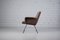 Vintage Lounge Chair in Brown Leather, 1950s, Image 4