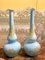 Vintage Italian Turquoise Opaline Soliflower Vases in Murano Glass, Set of 2, Image 1