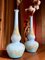 Vintage Italian Turquoise Opaline Soliflower Vases in Murano Glass, Set of 2 7