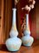 Vintage Italian Turquoise Opaline Soliflower Vases in Murano Glass, Set of 2, Image 7