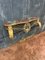 Vintage Console Table in Gilded and Lacquered Iron, 1950 6