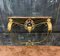 Vintage Console Table in Gilded and Lacquered Iron, 1950 3