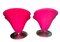 Mid-Century Moderner Tulip Stuhl in leuchtendem Fuchsia Pink, 1960er 3