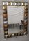 Italienischer Mid-Century Spiegel aus Murano Kunstglas & Messing, 2000 4