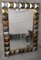 Italienischer Mid-Century Spiegel aus Murano Kunstglas & Messing, 2000 1