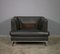 Valdichienti Living Room Set in Anthracite Leather, 1970, Set of 3 5