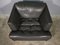 Valdichienti Living Room Set in Anthracite Leather, 1970, Set of 3 3