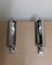 Vintage Art Deco Wandlampen aus verchromtem Metall, 1920er, 2er Set 3