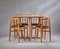 Mid-Century Swedish Table and Chairs in Beech, 1950s, Set of 5 1