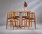 Mid-Century Swedish Table and Chairs in Beech, 1950s, Set of 5, Image 19
