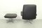 DS231 James Bond High Back Swivel Chair and Ottoman by De Sede, Switzerland, 1960s, Set of 2 8