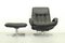 DS231 James Bond High Back Swivel Chair and Ottoman by De Sede, Switzerland, 1960s, Set of 2 13