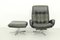 DS231 James Bond High Back Swivel Chair and Ottoman by De Sede, Switzerland, 1960s, Set of 2 12