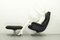 DS231 James Bond High Back Swivel Chair and Ottoman by De Sede, Switzerland, 1960s, Set of 2 7