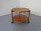 Danish Teak Bar Cart with Removable Tray, 1960s 1