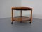Danish Teak Bar Cart with Removable Tray, 1960s 7