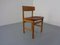 Danish Oak & Leather Model 236 Dining Chair by Børge Mogensen for Fredericia, 1950s 3