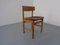 Danish Oak & Leather Model 236 Dining Chair by Børge Mogensen for Fredericia, 1950s, Image 3