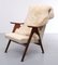 Fauteuil en Teck par Louis Van Teeffelen, 1950s, Holland 11