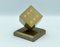 Mid-Century Dice Paperweight in Brass, 1970s 1