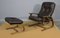 Reclining Armchair with Footrest, 1970, Set of 2, Image 1