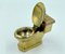 Art Deco Handcrafted Brass Ashtray and Match Box Holder, 1930s 8