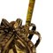 Scultura Teschio con corona in oro su base, Immagine 2