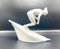 Figura de esquiador de Slalom vintage de porcelana de Royal Dux, años 50, Imagen 12