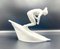 Vintage Slalom Skier Figure in Porcelain from Royal Dux, 1950s 12