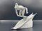 Vintage Slalom Skier Figure in Porcelain from Royal Dux, 1950s 3