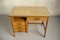 French Oak Desk with Leather-Wrapped Handles, 1950 5