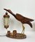 Lampe de Bureau Heron Art Déco avec Cendrier et Service à Cigarettes attribuée à Aldo Tura, 1940s 2