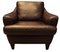 Stately Armchair in Brown Leather by Italsofa, 1970s, Image 1
