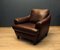 Stately Armchair in Brown Leather by Italsofa, 1970s 8