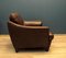 Stately Armchair in Brown Leather by Italsofa, 1970s 5