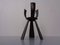 Brutalist Iron Candleholder, Germany, 1960s 8