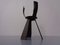 Brutalist Iron Candleholder, Germany, 1960s 3