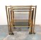 Italian Stackable Tables in Brass, 1960s, Set of 3, Image 1