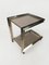 Vintage Italian Bar Cart Made in Chrome and Brass, 1970s 6
