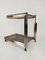 Vintage Italian Bar Cart Made in Chrome and Brass, 1970s 16