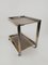 Vintage Italian Bar Cart Made in Chrome and Brass, 1970s 3