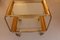 Vintage Service Cart in Brass, 1940s, Image 10