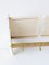 Wall Coat Rack in Brass and Lacquered Metal, 1950s 6