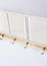 Wall Coat Rack in Brass and Lacquered Metal, 1950s 3