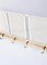 Wall Coat Rack in Brass and Lacquered Metal, 1950s, Image 3