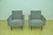 Gray Chenille Armchairs, 1960s, Set of 2 8