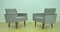 Gray Chenille Armchairs, 1960s, Set of 2, Image 1