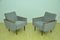 Gray Chenille Armchairs, 1960s, Set of 2 2