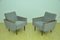 Gray Chenille Armchairs, 1960s, Set of 2, Image 2